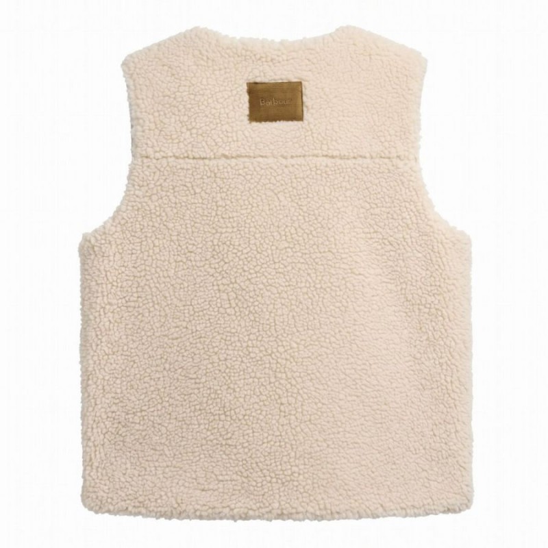 Bowes Fleece Gilet LGI0228 - Ecru Textile