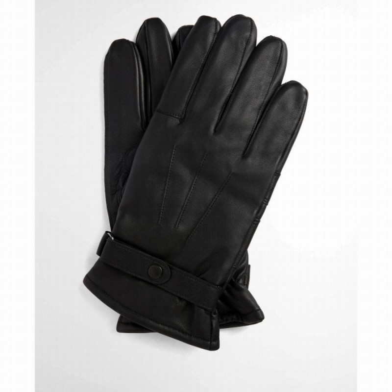 Burnished Leather Thinsulate Gloves MGL0009– Black Leather