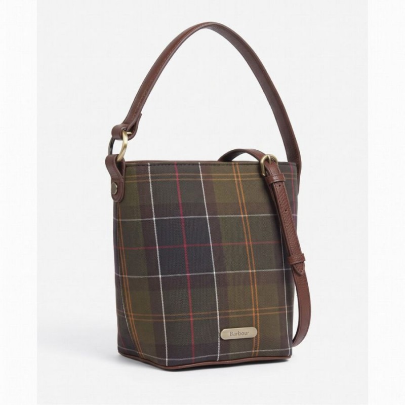 Cedar Mini Tartan Bucket Bag LBA0560 - Tartan Cedar Mini Tartan Bucket Bag LBA0560 - Tartan