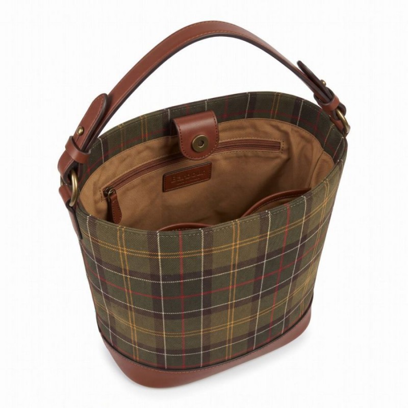 Cedar Mini Tartan Bucket Bag LBA0560 - Tartan Cedar Mini Tartan Bucket Bag LBA0560 - Tartan
