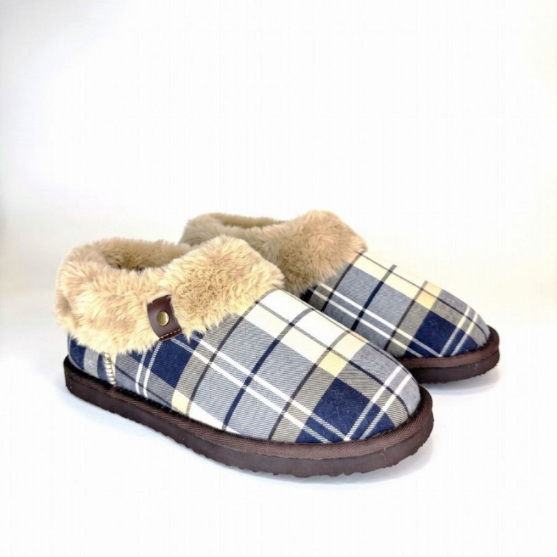 Eloise Tartan Slipper Boots LSL0037 - LT Birchwood Dress Tartan