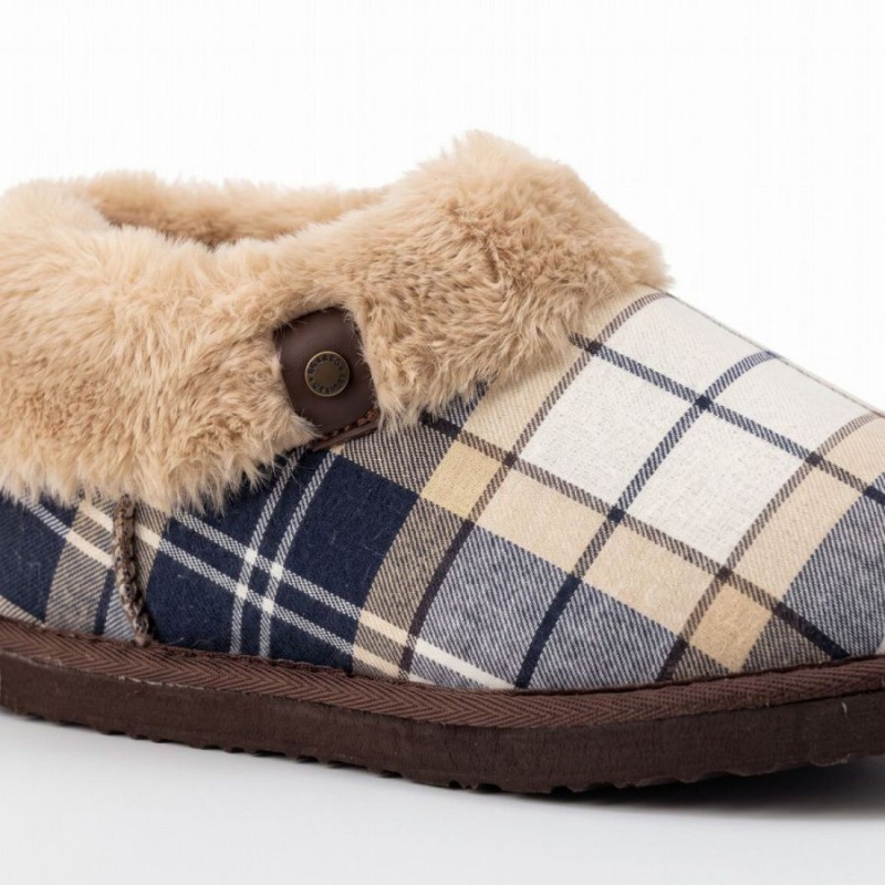 Eloise Tartan Slipper Boots LSL0037 - LT Birchwood Dress Tartan