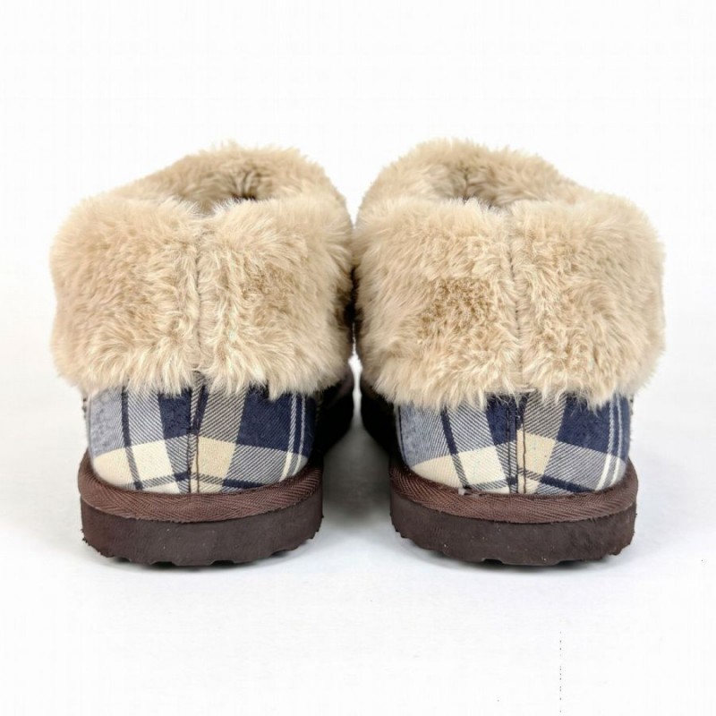 Eloise Tartan Slipper Boots LSL0037 - LT Birchwood Dress Tartan