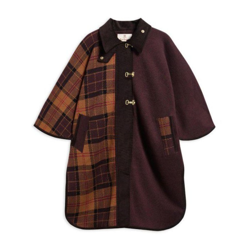 Elva Wool-Blend Cape LKN1811 - Multi