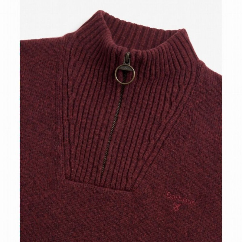 Essential Quarter-Zip Jumper MKN0339 - Russet