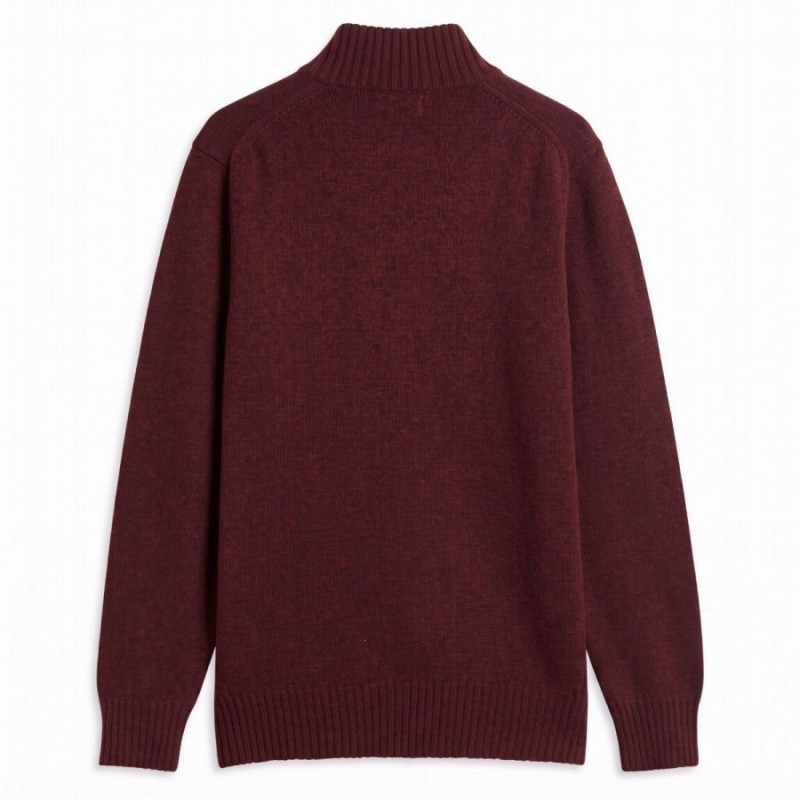 Essential Quarter-Zip Jumper MKN0339 - Russet