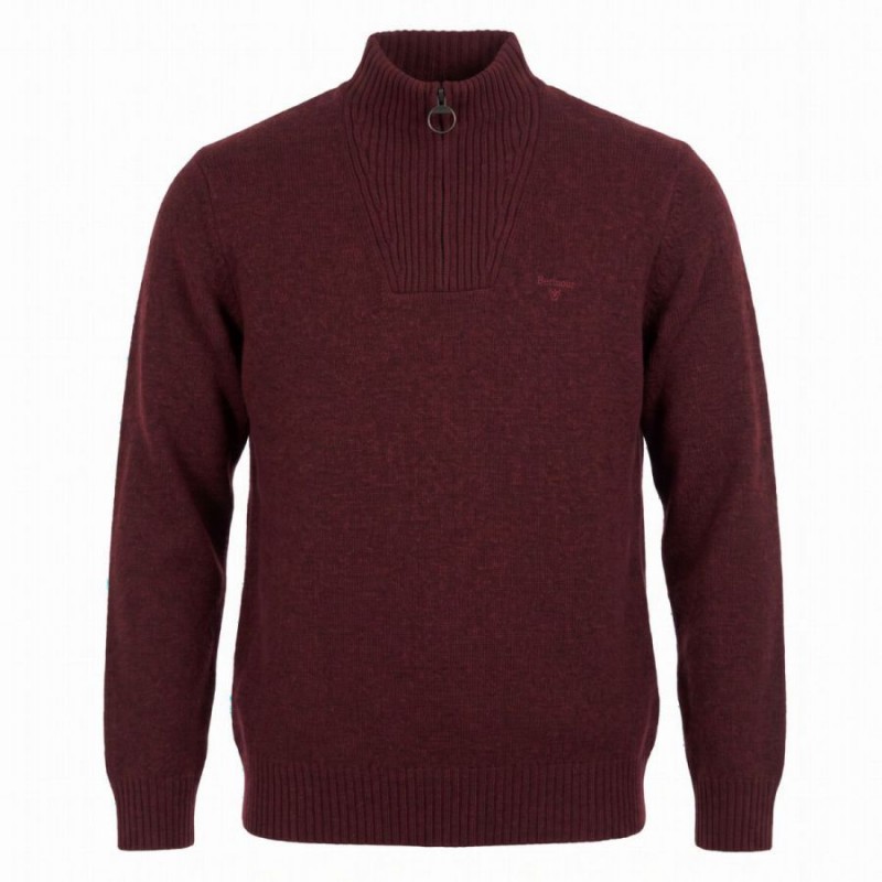 Essential Quarter-Zip Jumper MKN0339 - Russet