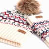 Holly Beanie & Gloves Gift Set LGS0109 - Antique White