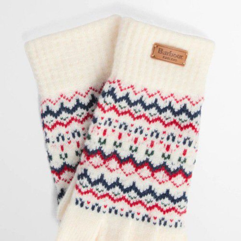 Holly Beanie & Gloves Gift Set LGS0109 - Antique White