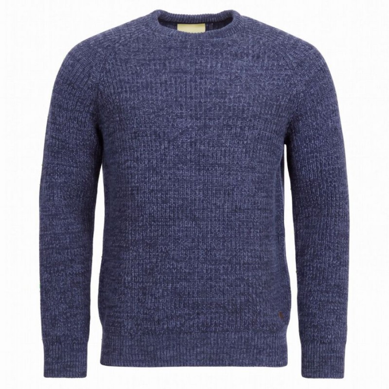 Horseford Crew Neck Jumper MKN1113 - Classic Navy