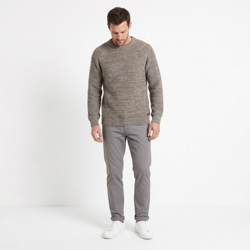 Horseford Crew Neck Jumper MKN1113 - Shadow Green