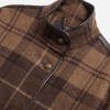 Judith Tartan Wool Cape LWO0266 - Brown