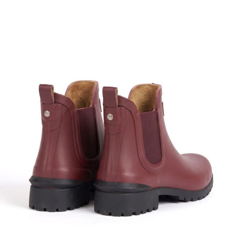 Kirkton Chelsea Wellington Boots LRF0104 - Fig Rubber