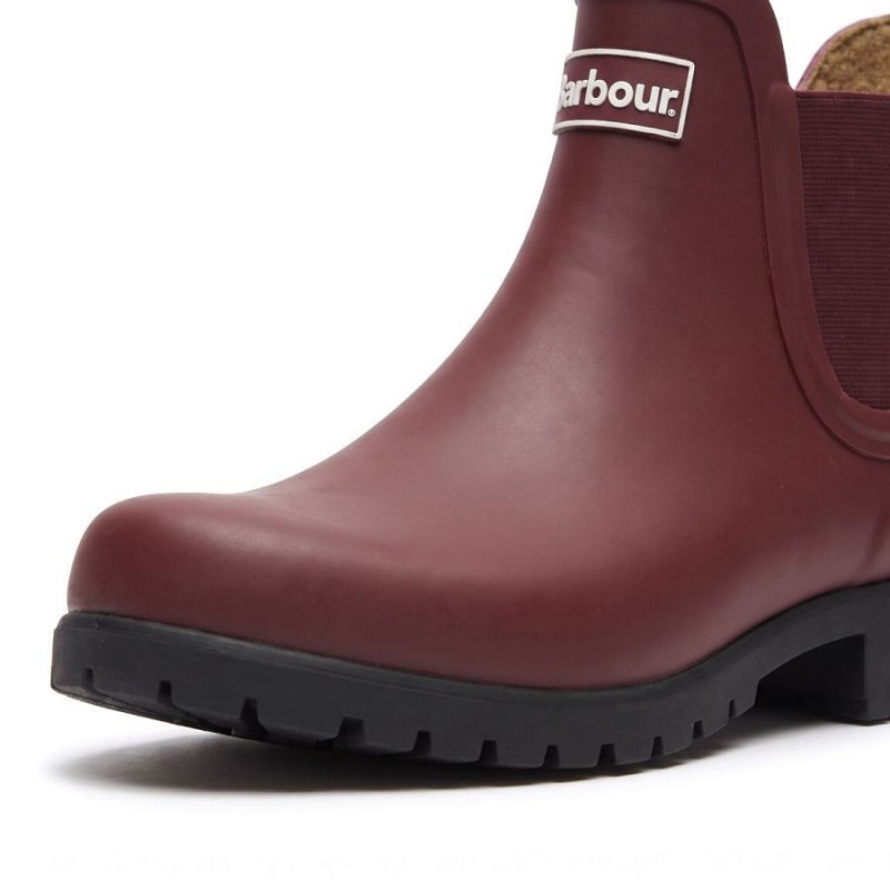 Kirkton Chelsea Wellington Boots LRF0104 - Fig Rubber