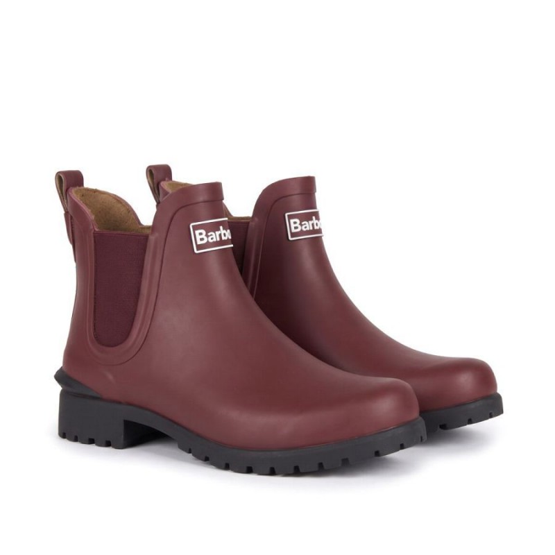 Kirkton Chelsea Wellington Boots LRF0104 - Fig Rubber