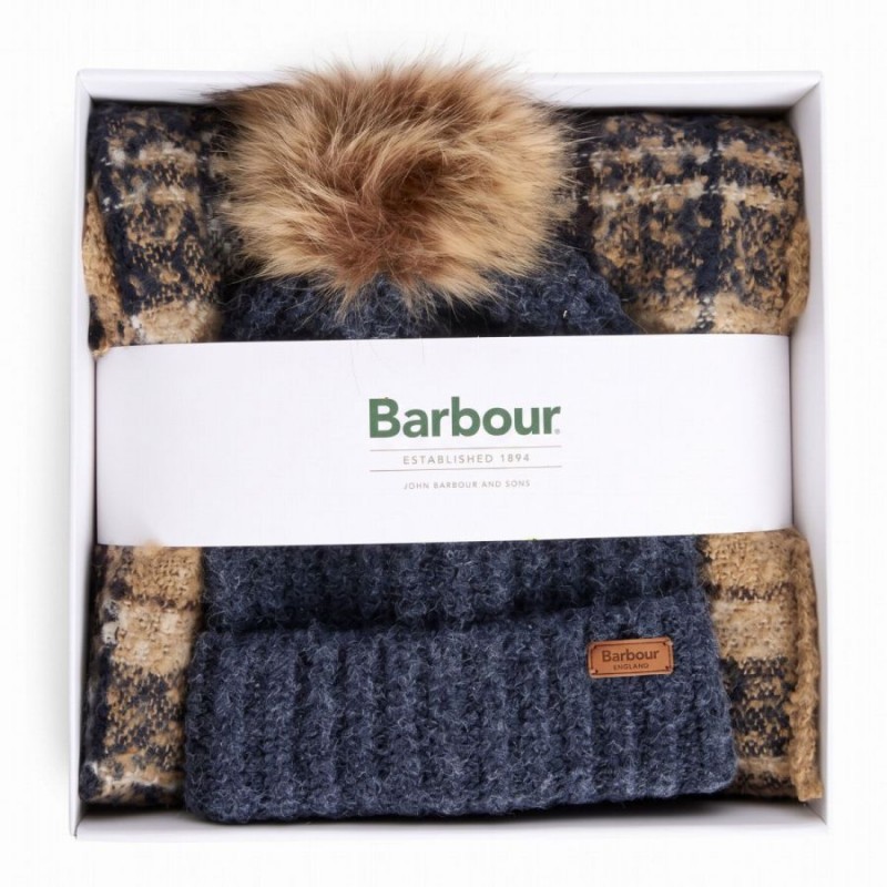 Saltburn Beanie & Tartan Scarf Gift Set LGS0077– Birchwood