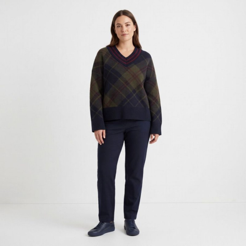 Shae Knitted Jumper LKN1841 - Tartan Textile