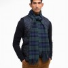 Tartan Lambswool Scarf USC0001– Olive Night Textile