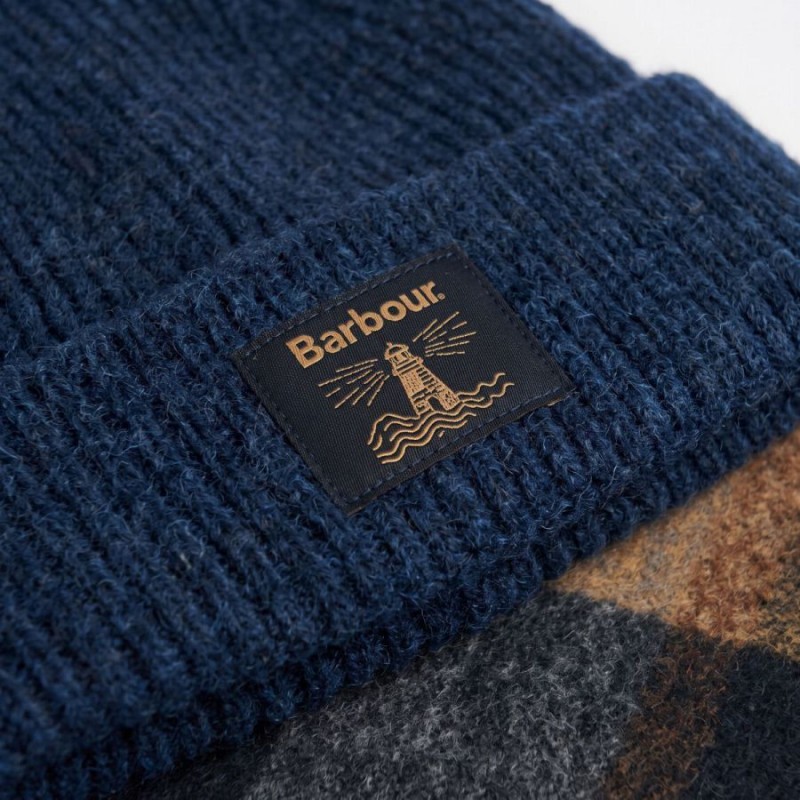 Westerdale Beanie & Scarf Gift Set MGS0095 – Navy