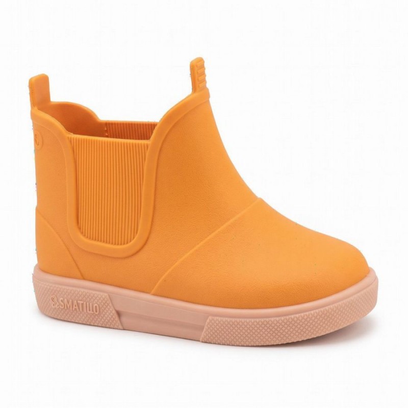 Baby Beatly 17 Wellies - Pumpkin/Beige