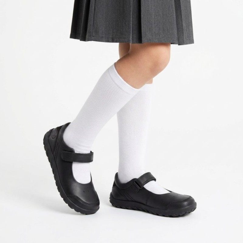 I-Walk Hula BQ Girls School Shoes - Black Leather I-Walk Hula BQ Girls School Shoes - Black Leather