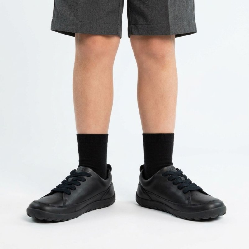 Kid+ Evo BQ Boys School Shoes - Black Leather Kid+ Evo BQ Boys School Shoes - Black Leather