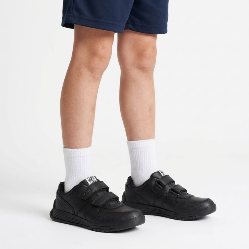 Cica Star Orb Kid Trainers - Black Leather