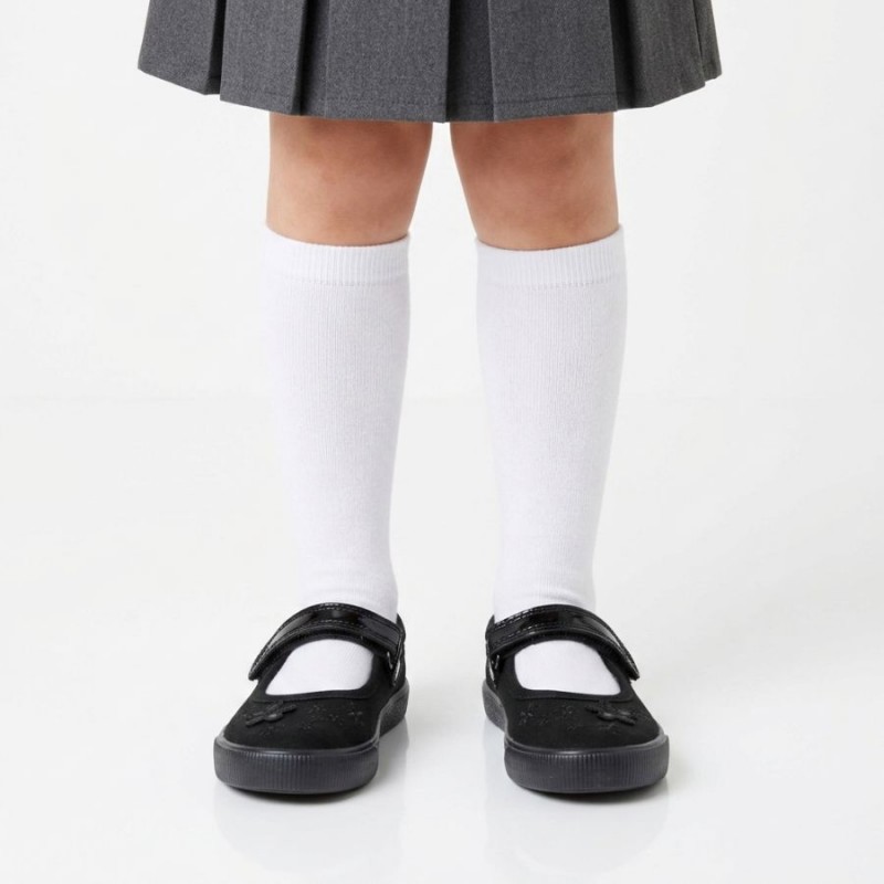 Hopper Go Plimsolls - Black Textile