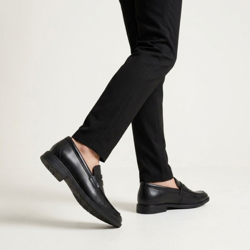 Jonwin Craft Youth School Shoes - Black Leather Jonwin Craft Youth School Shoes - Black Leather