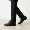 Jonwin Loop Youth School Shoes - Black Leather