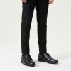 Jonwin Step Youth School Shoes - Black Leather