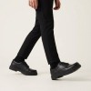 Lorcam Lane Youth School Shoes - Black Leather