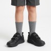 Steggy 2 Pace Kids School Shoes - Black Leather