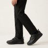 Steggy 2 Pace Kids School Shoes - Black Leather