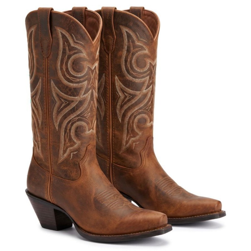Crush Tall Western Boots - Driftwood Leather
