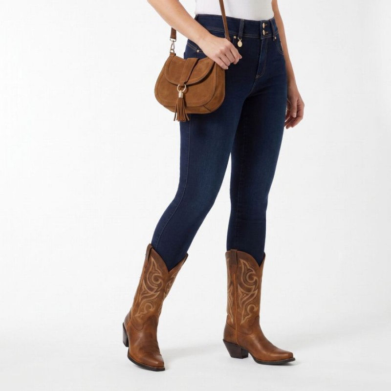 Crush Tall Western Boots - Driftwood Leather