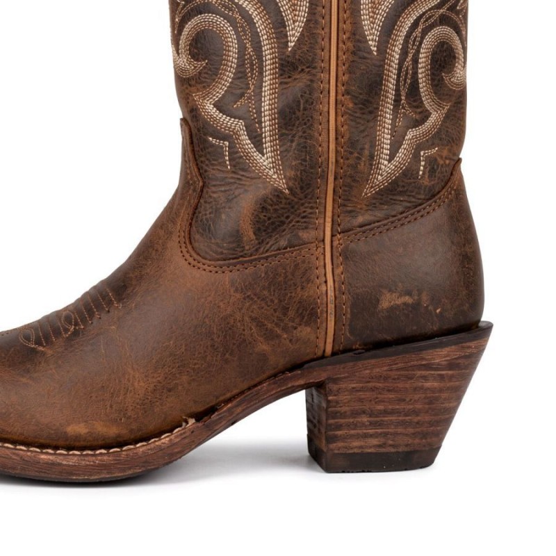 Crush Tall Western Boots - Driftwood Leather