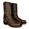 Harness Boots - Distressed Leather Harness Boots - Distressed Leather