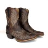 Shyloh Pony Ankle Boots - Driftwood Leather