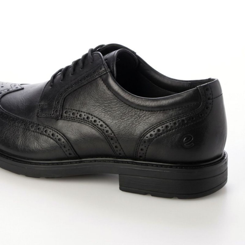 Lisbon M Wingtip 622164 Shoes - Black Leather