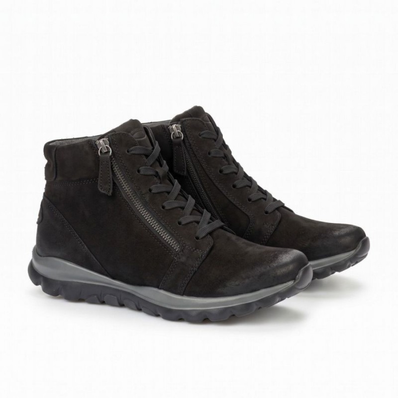 Deputy 0800.01 Ankle Boots - Black Nubuck