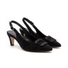 Lea 3018.02 Slingbacks - Black Suede