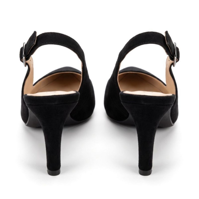 Lea 3018.02 Slingbacks - Black Suede
