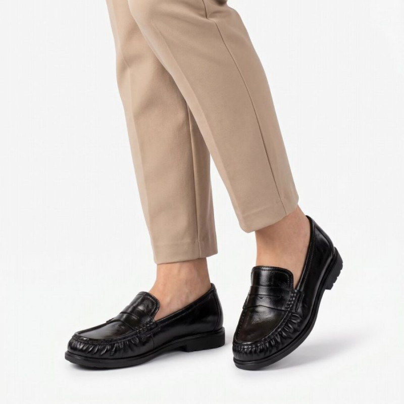 Halo 4009.01 Loafers - Black Leather