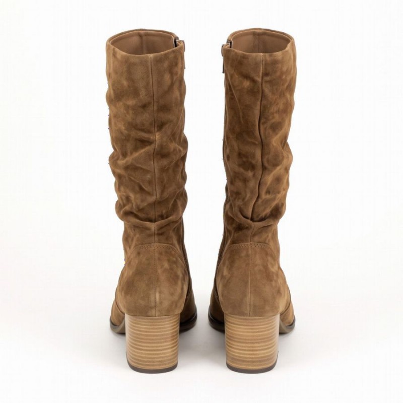 Ramona 8041.02 Mid Calf Boots - Whisky Suede