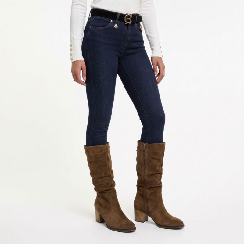 Ramona 8041.02 Mid Calf Boots - Whisky Suede