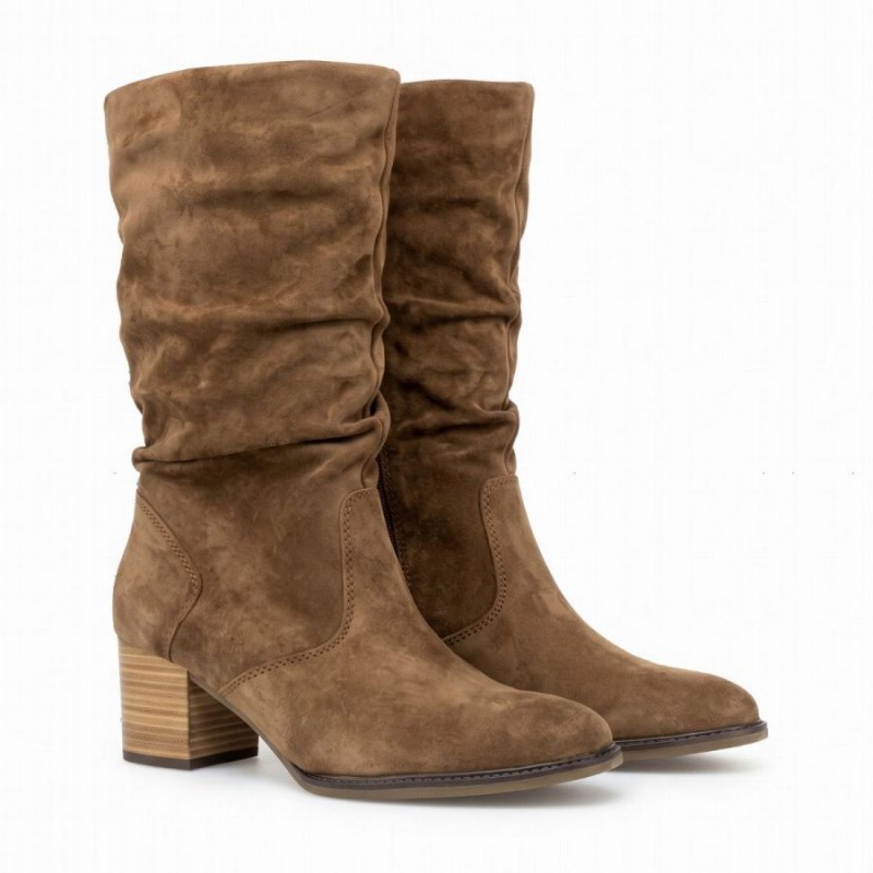 Ramona 8041.02 Mid Calf Boots - Whisky Suede