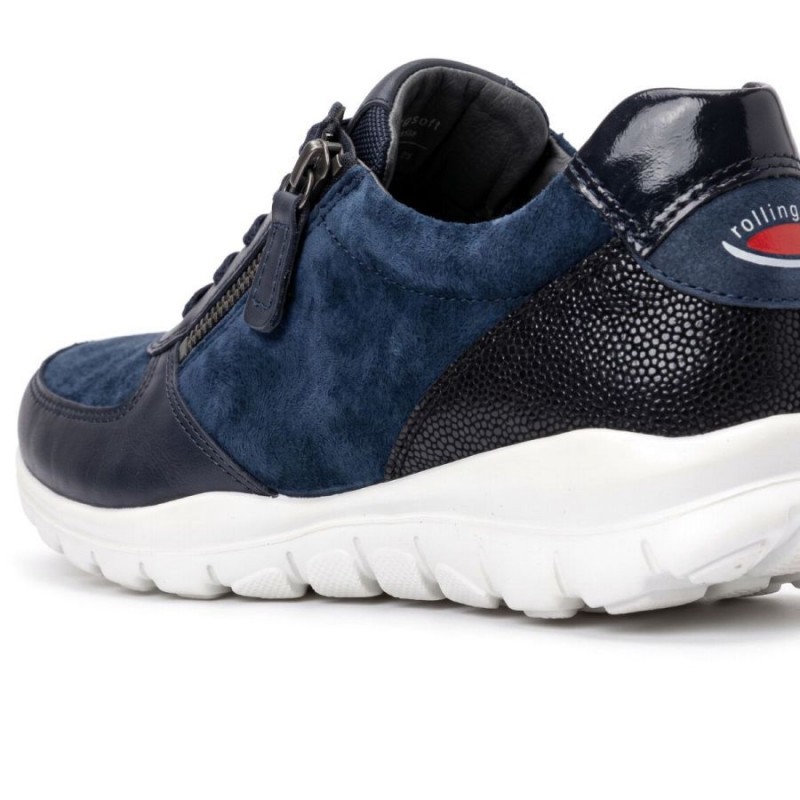 Fantastic 0100.01 Trainers - Dark Blue Suede