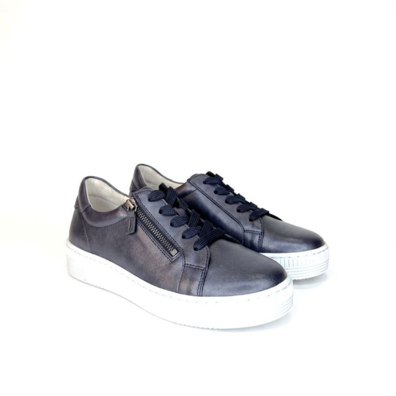 Wisdom 6010.02 Trainers - Dark Blue Leather