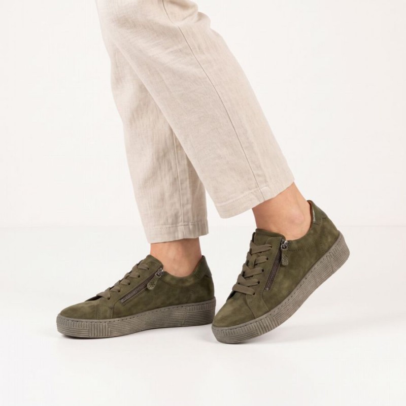 Wisdom 6010.02 Trainers - Olive Suede